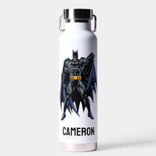 Batman Full-Color Front   Add Your Name Water Bottle