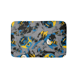 Batman Full Throttle Toss Pattern Bath Mat