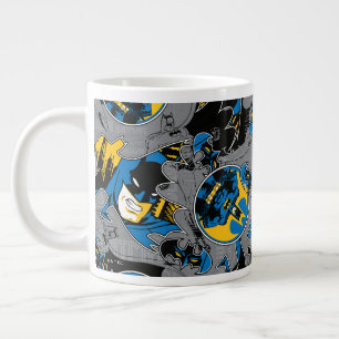 Batman Full Throttle Toss Pattern Large Coffee Mug