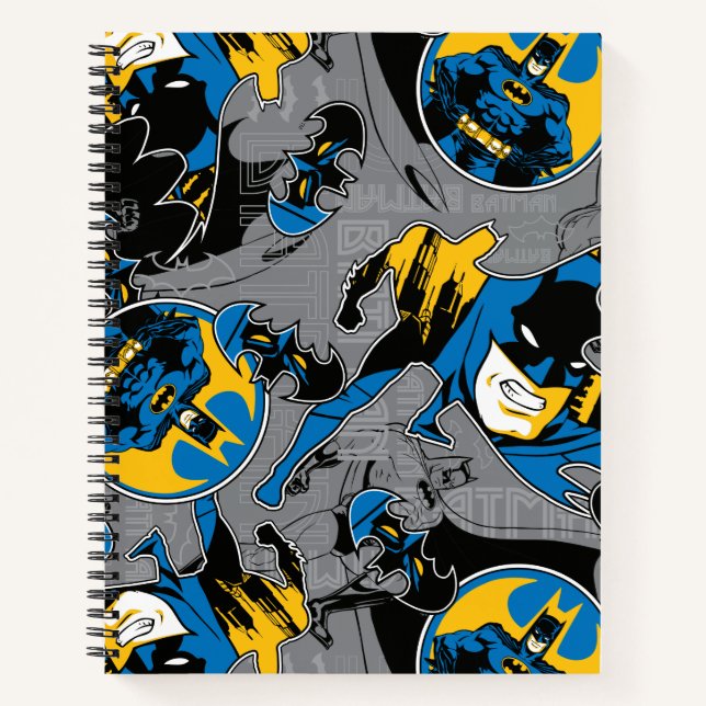 Batman Full Throttle Toss Pattern Notebook (Front)