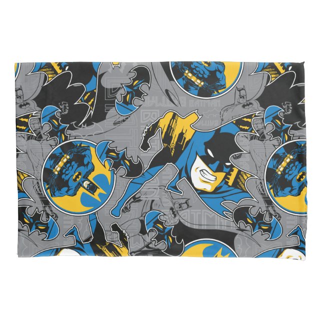 Batman Full Throttle Toss Pattern Pillowcase (Front)