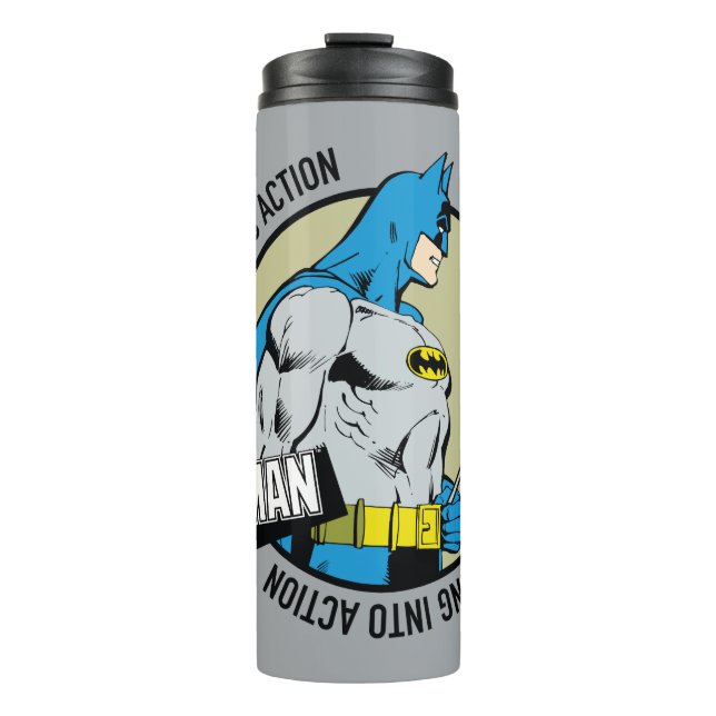 Batman Golfing - Swinging Into Action Thermal Tumbler (Front)