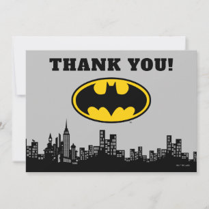 Batman Gotham City Birthday Thank You Card