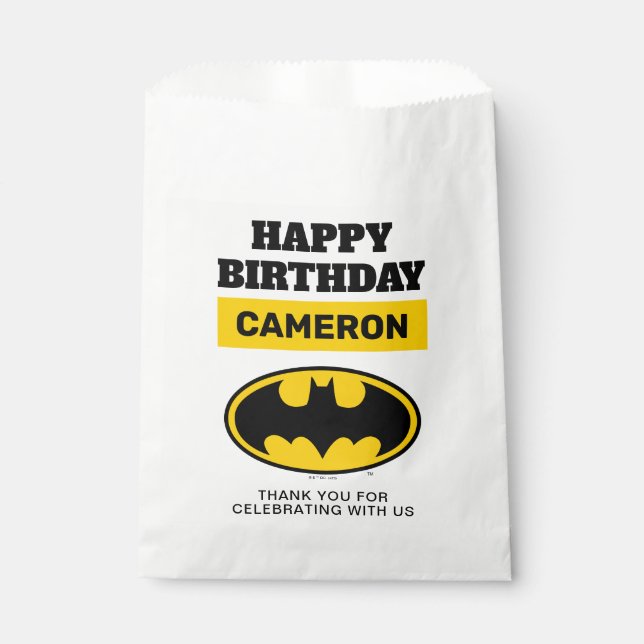 Batman | Gotham City Happy Birthday Favour Bag (Front)