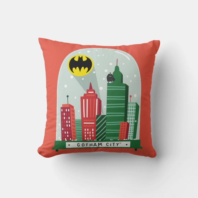 Batman Gotham City™ Snow Globe Graphic Cushion (Front)