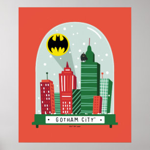 Batman Gotham City™ Snow Globe Graphic Poster