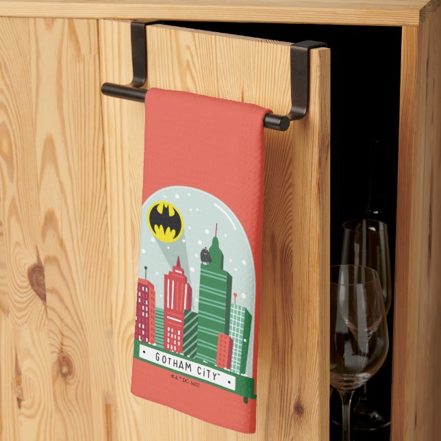 Batman Gotham City™ Snow Globe Graphic Tea Towel (Thirds Fold)