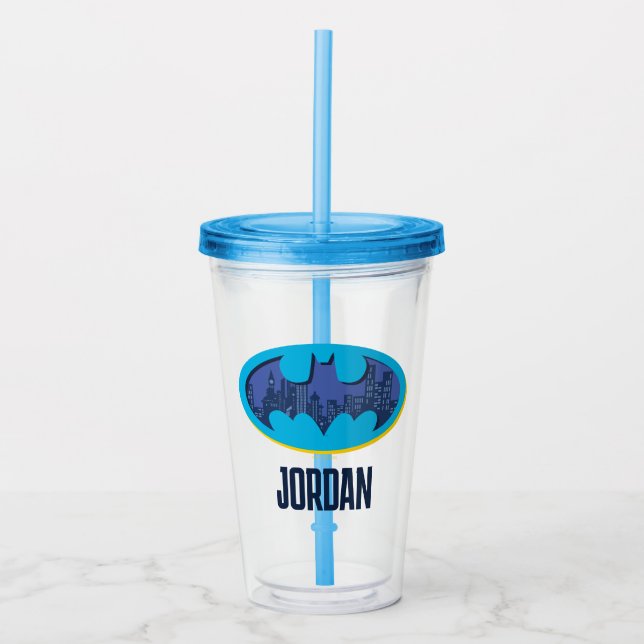 Batman | Gotham City Symbol Acrylic Tumbler (Front)
