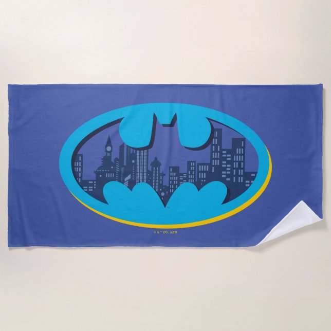 Batman | Gotham City Symbol Beach Towel (Front)