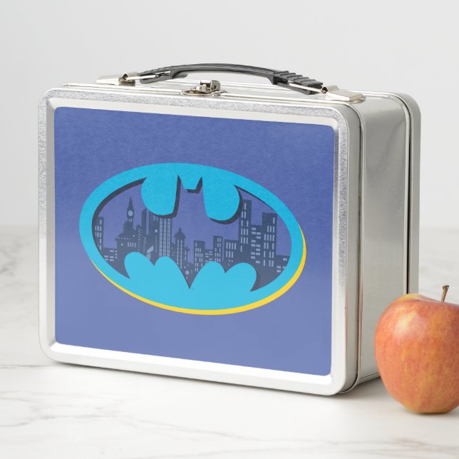 Batman | Gotham City Symbol Metal Lunch Box (In Situ)