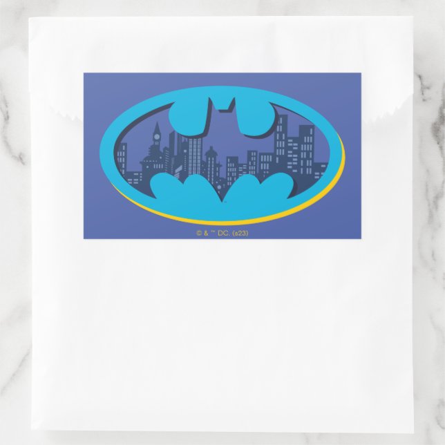 Batman | Gotham City Symbol Rectangular Sticker (Bag)