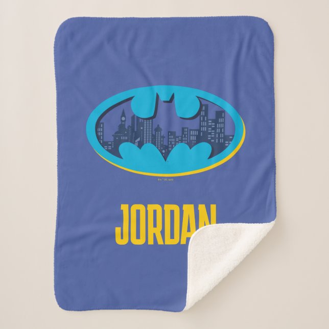 Batman | Gotham City Symbol Sherpa Blanket (Front)