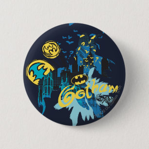 Batman Gotham Guardian Notebook Sketch 6 Cm Round Badge