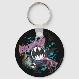 Batman Gotham Skyline Sketch Key Ring