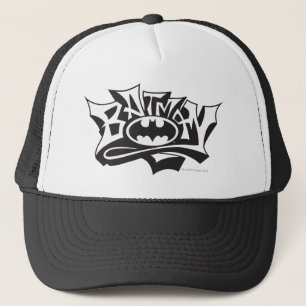 Batman   Graffiti Name Logo Trucker Hat