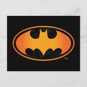 Batman   Halloween Web Logo Postcard