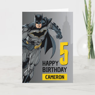 Batman | Happy Birthday | Add Your Child's Age Card