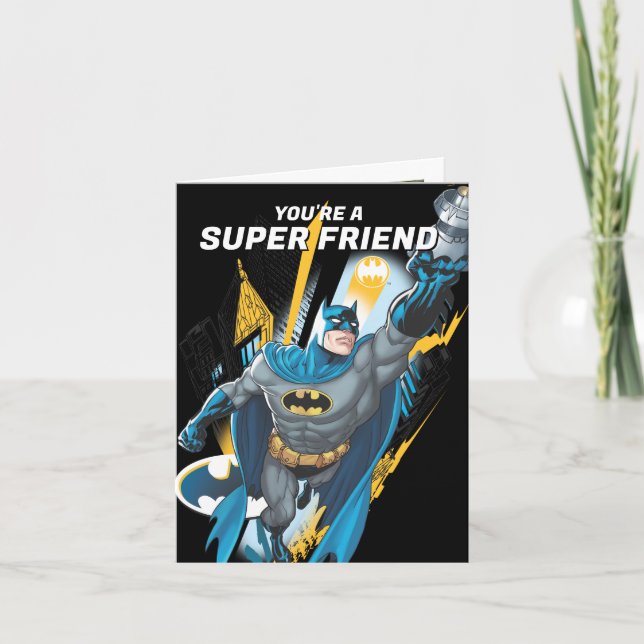 Batman Happy Valentine's Day Note Card (Front)