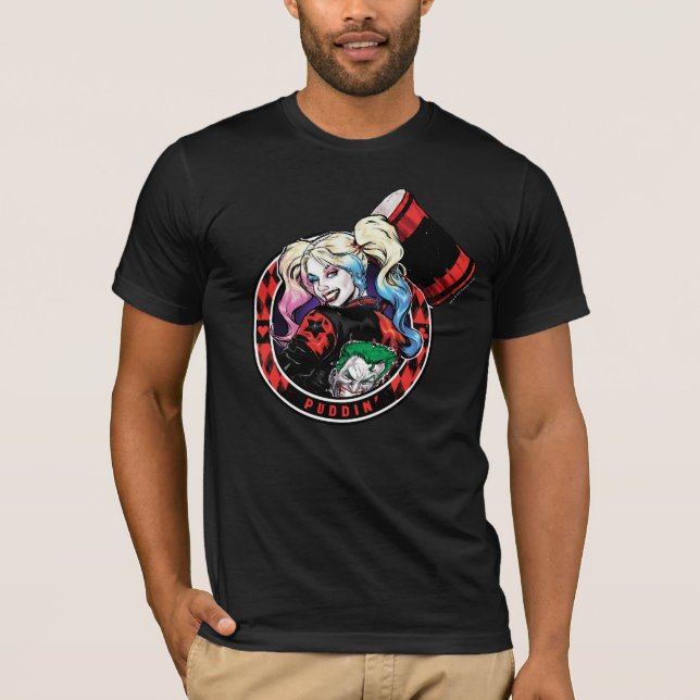 Batman | Harley Quinn Winking With Mallet T-Shirt (Front)