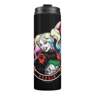 Batman   Harley Quinn Winking With Mallet Thermal Tumbler