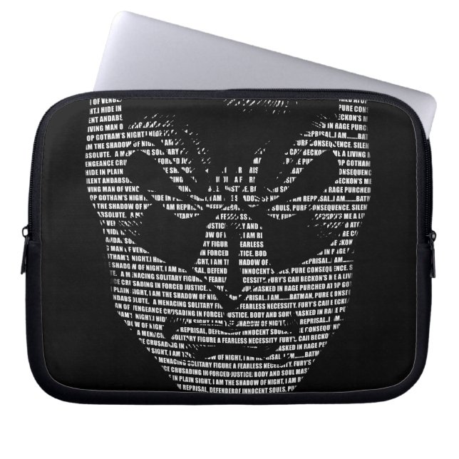 Batman Head Mantra Laptop Sleeve (Front)