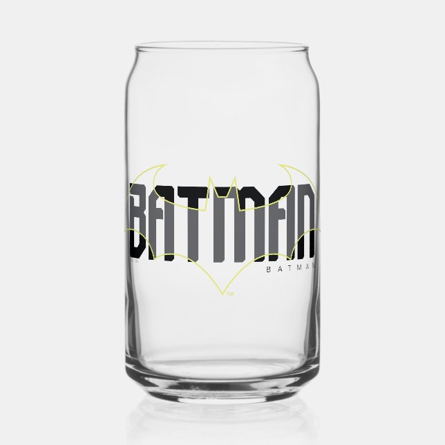 Batman Hi-Tech Name Graphic Can Glass (Front)