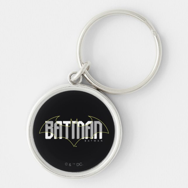 Batman Hi-Tech Name Graphic Key Ring (Front)