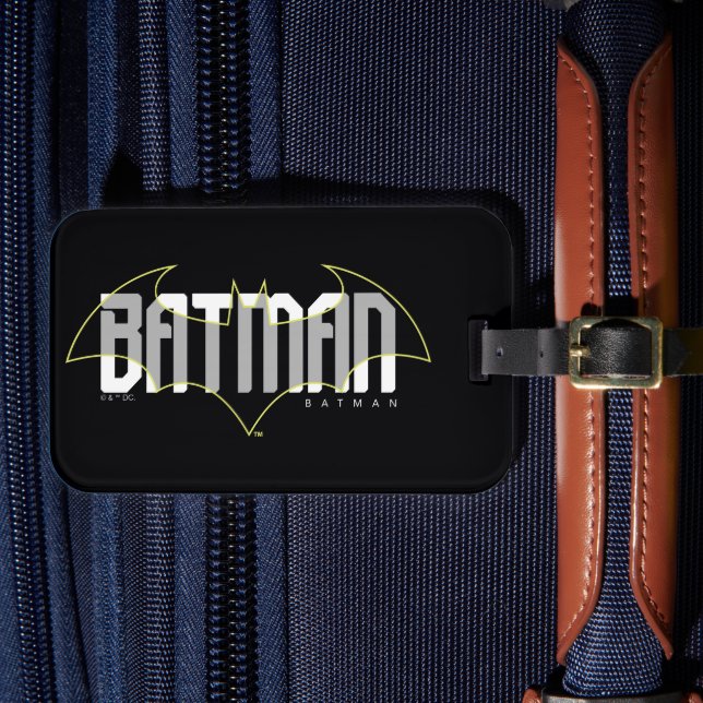 Batman Hi-Tech Name Graphic Luggage Tag (Front Insitu 4)