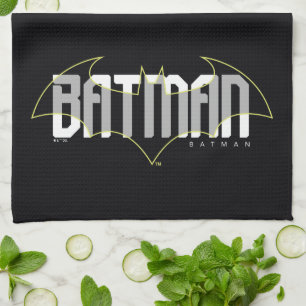 Batman Hi-Tech Name Graphic Tea Towel