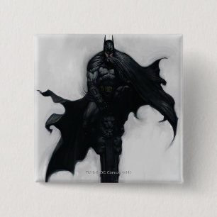 Batman Illustration 15 Cm Square Badge