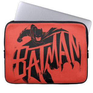 Batman Ink Brush Name Laptop Sleeve