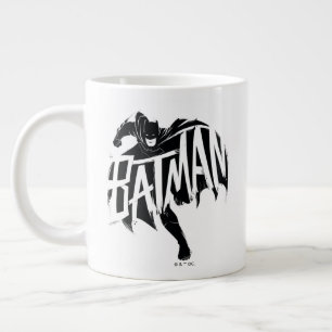 Batman Ink Brush Name Large Coffee Mug