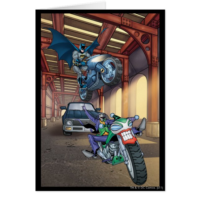 Batman & Joker - Riding Motorcycles (Front)
