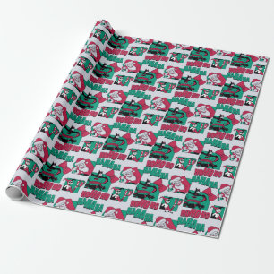 Batman   Joker Santa Pattern Wrapping Paper