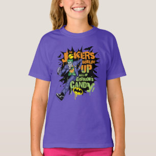 Batman   Joker's Goblin' Up All of Gotham's Candy T-Shirt