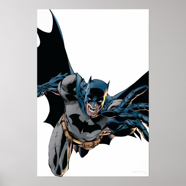 Batman Jumping Forward, Yell Poster (Front)