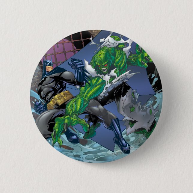 Batman - Killer Croc 6 Cm Round Badge (Front)