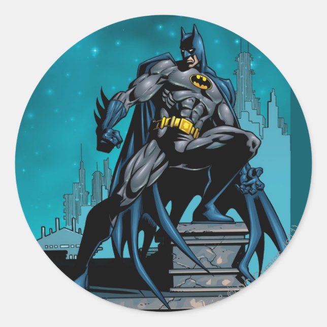 Batman Knight FX - 19 Classic Round Sticker (Front)