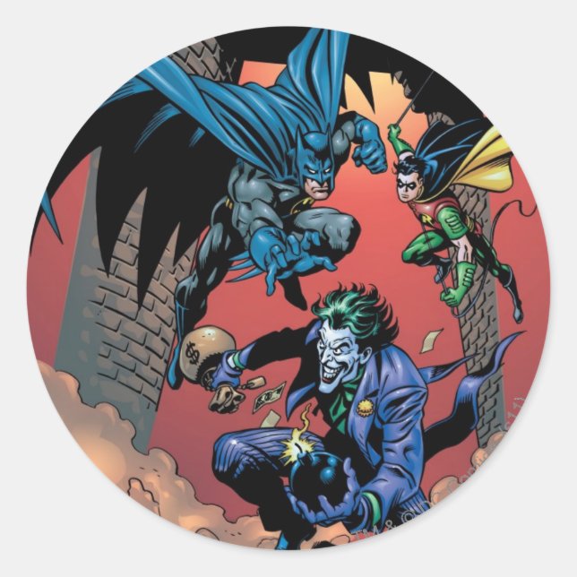 Batman Knight FX - 8 Classic Round Sticker (Front)