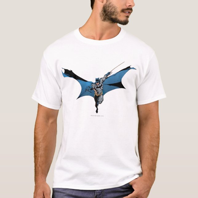 Batman leaps with rope T-Shirt (Front)