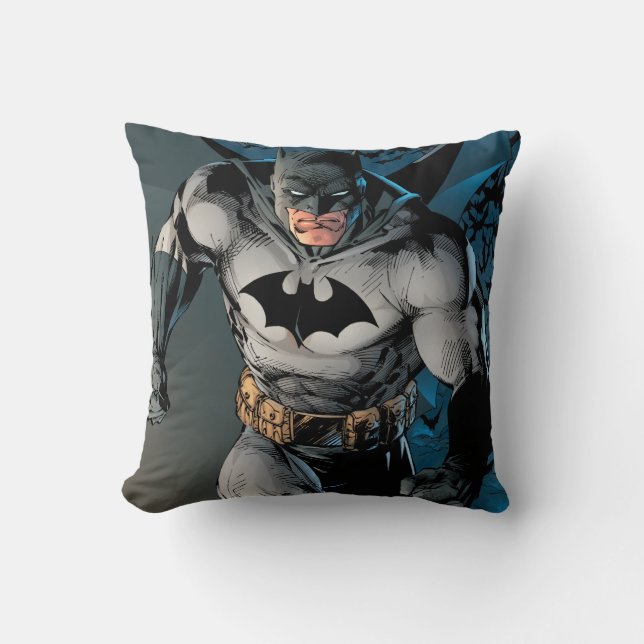 Batman Leaving Bat Cave Cushion (Front)
