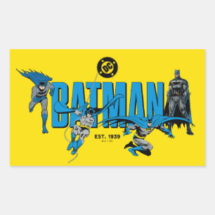 Batman Legends Forever Graphic Rectangular Sticker