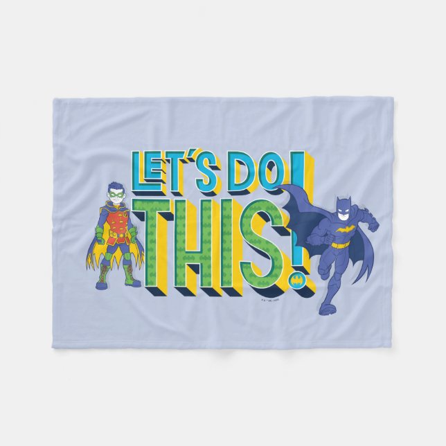 Batman | Let's Do This Fleece Blanket (Front (Horizontal))
