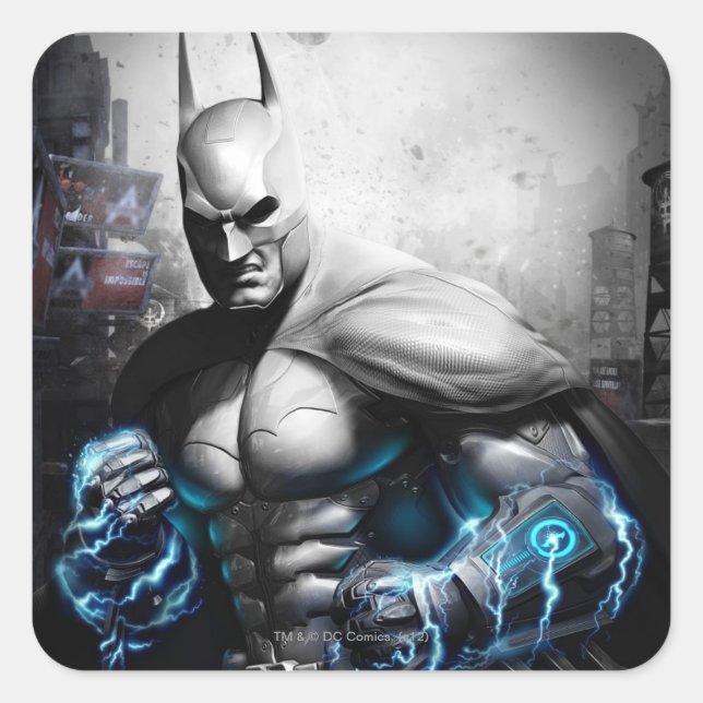 Batman - Lightning Square Sticker (Front)