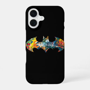 Batman Logo Neon/80s Graffiti iPhone 16 Case