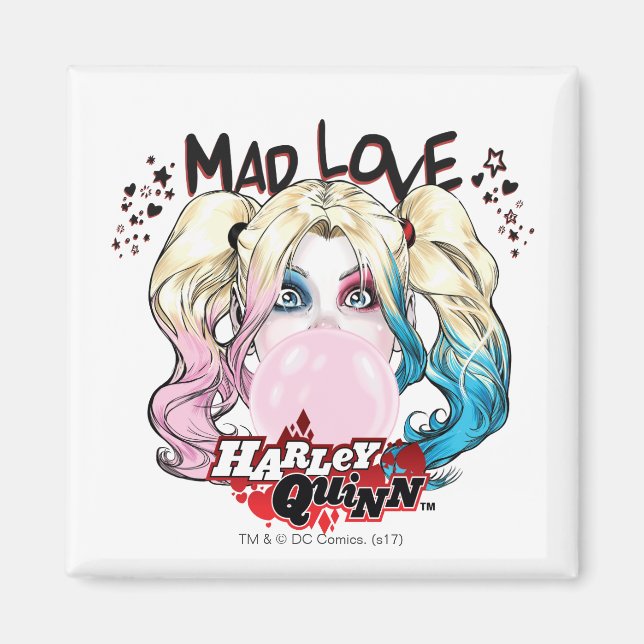Batman | Mad Love Harley Quinn Chewing Bubble Gum Magnet (Front)