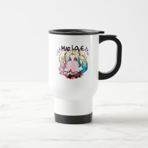 Batman   Mad Love Harley Quinn Chewing Bubble Gum Travel Mug