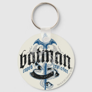 Batman   Name with Sword Logo Key Ring