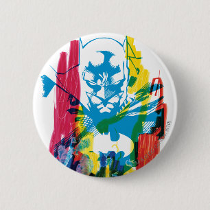 Batman Neon Marker Collage 6 Cm Round Badge