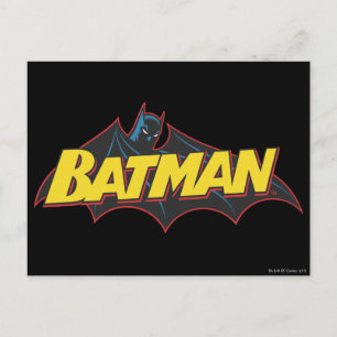 Batman   Old School Logo Postcard
